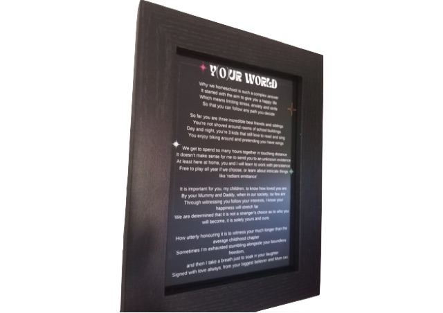 Y(o)ur (Your) World Why We Homeschool Gentle Parenting