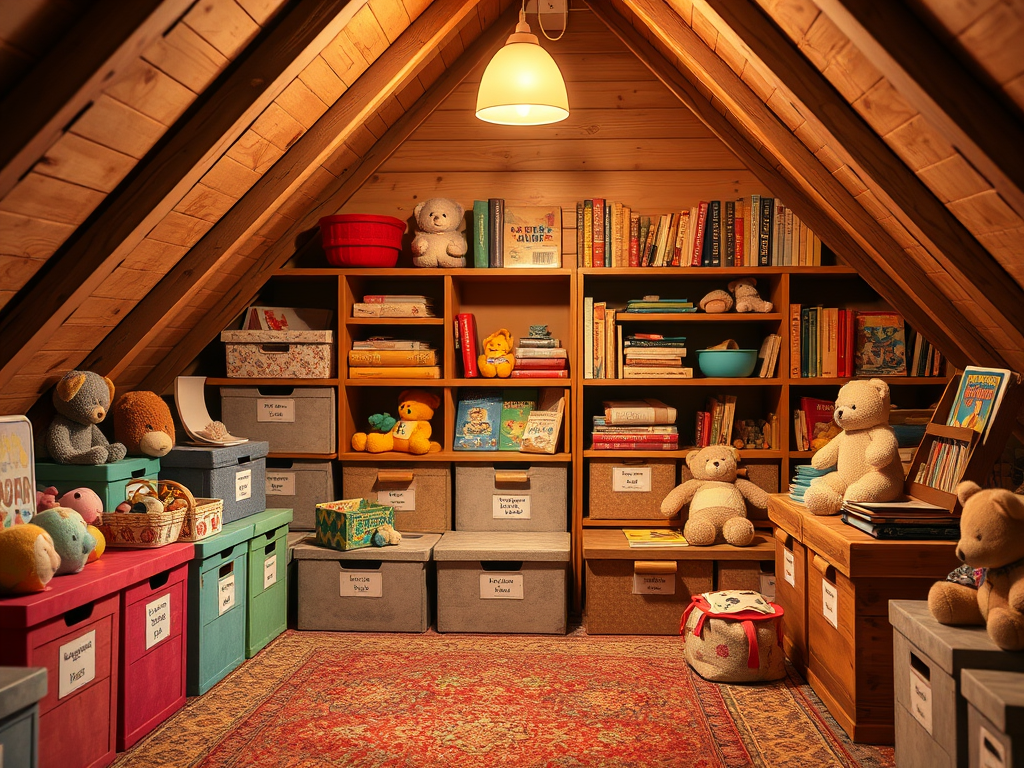 Storage Tidy Tidy Attic, Happy Home: Storing Kids’ Unused Items Without Saying ...